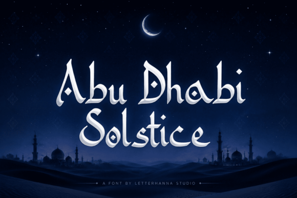 Abu Dhabi Solstice: A Display Font for Makers