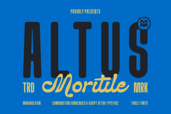 Altus Moritile: A Bold Retro Display Font for Distinctive Branding