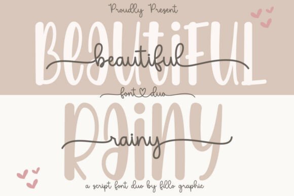 Beautiful Rainy Duo: A Display Font That Elevates Digital Branding