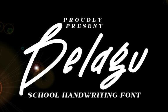 Belagu: A Handwritten Font with Classroom Charm