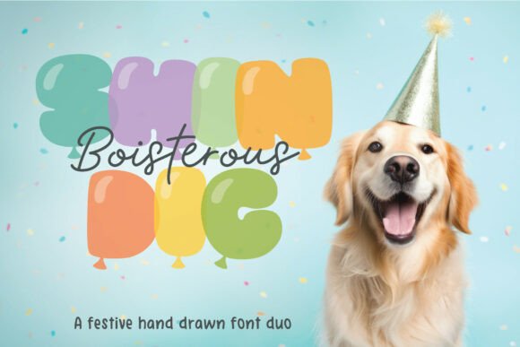 Boisterous Shindig Duo: A Playful Font for Branding