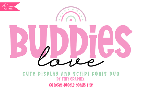 Buddies Love Duo: A Playful Font Duo That Makers Will Adore