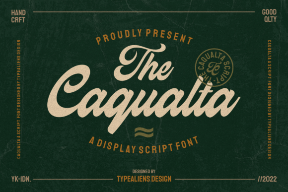 Caqualta: A Display Font That Feels Like Hand-Drawn Craft