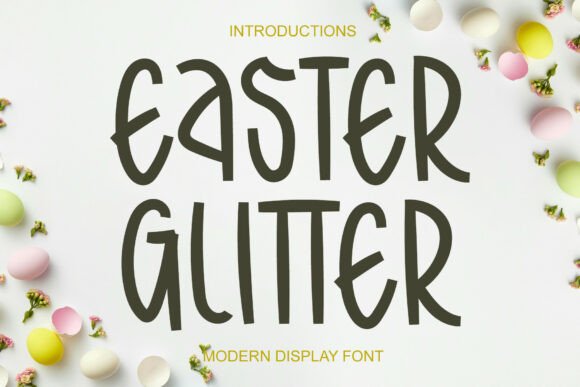 Easter Glitter Font: A Dainty Script for Handmade
