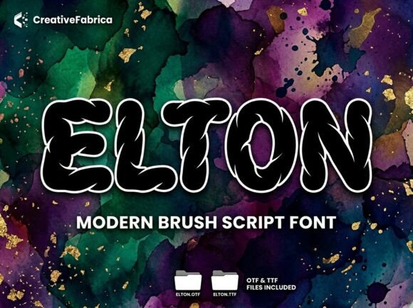 Elton: A Modern Brush Script Font That Commands Attention
