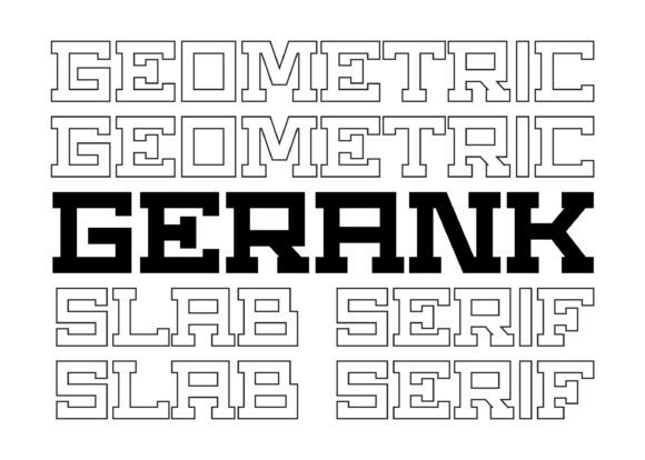 Gerank: A Slab Serif Font That Builds Bold, Handmade Character