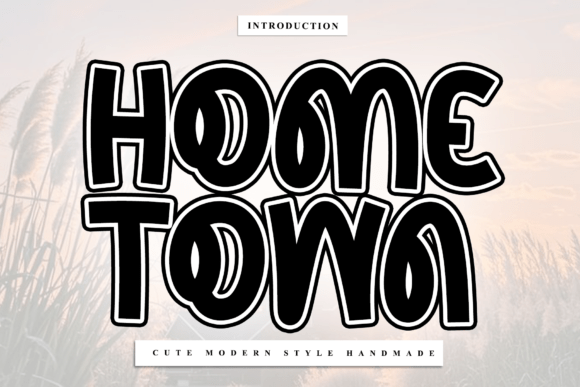 Home Town Font: A Warm, Rhythmic Script for Handmade Brands