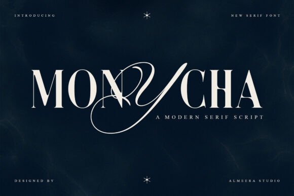 Monycha: A Serif Font That Feels Like Hand-Drawn Elegance