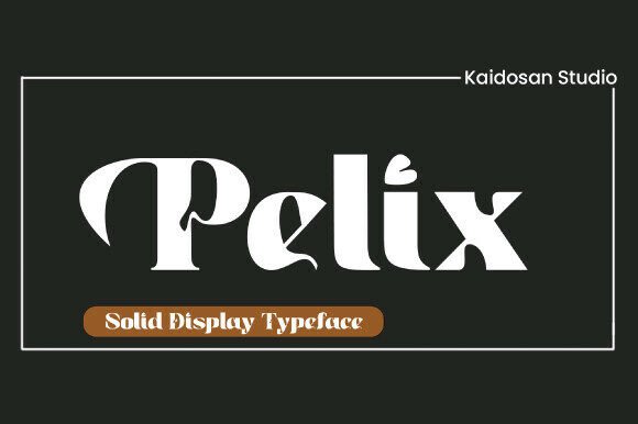 Pelix: A Captivating Display Font for Thoughtful Publishing