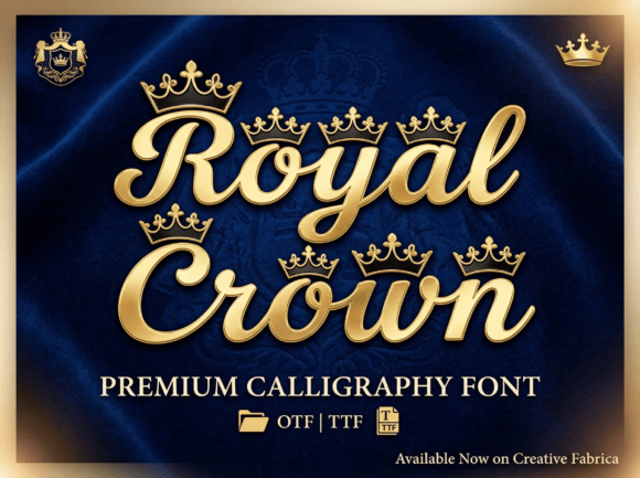 Royal Crown: A Regal Display Font for Small Business Branding