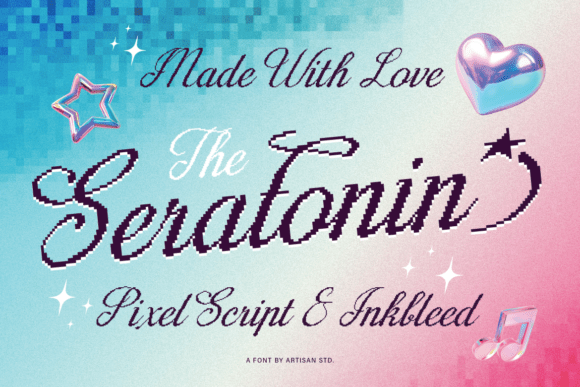 Seratonin: A Playful Script Font for Editorial Design