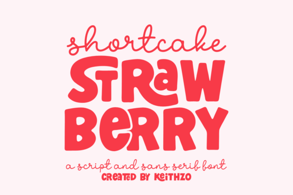 Shortcake Strawberry: A Playful Display Font That Feels Like a Smile
