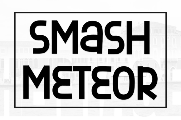 Smash Meteor: A Sophisticated Script Typeface for Publishing