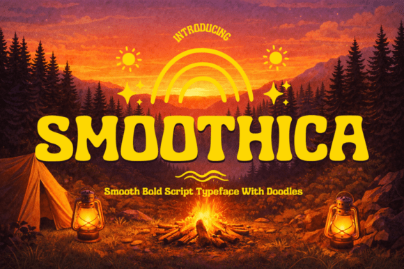 Smoothica: A Bold Display Font for Branding & Design