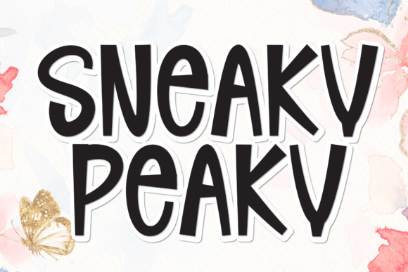 Sneaky Peaky: A Warm, Whimsical Display Font for Human-Centered Web Design