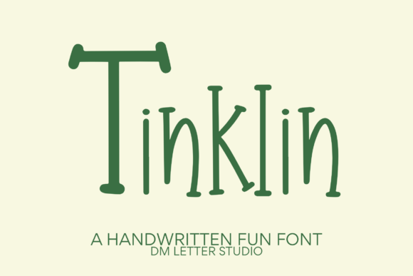 Tinklin: A Playful Monoline Serif Font for Digital Branding