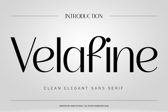 Velafine: A Sans Serif That Breathes Quiet Confidence