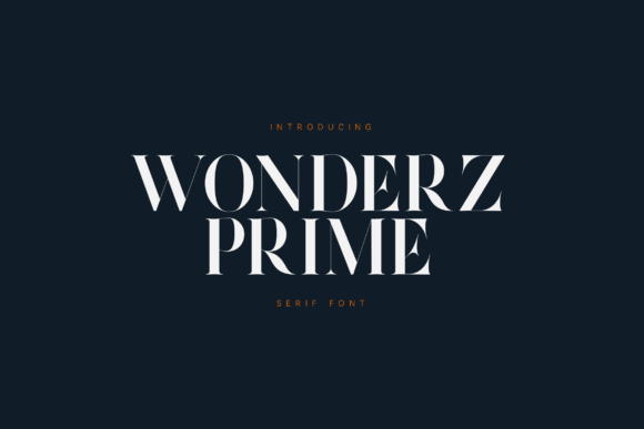 Wonderz Prime: A Serif Font That Elevates Editorial Design