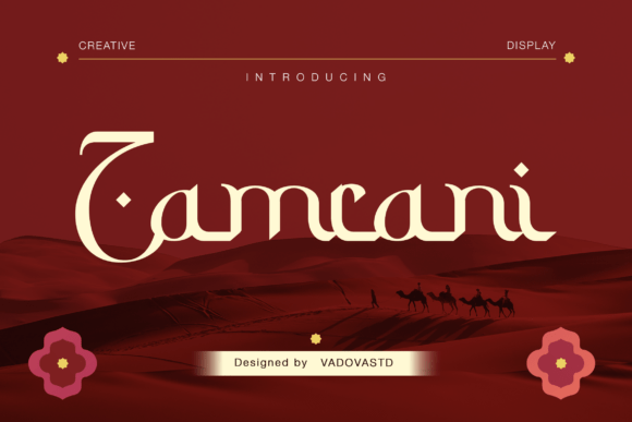 Zamrani Display Font: Bold Kufic-Inspired Typography for Marketers